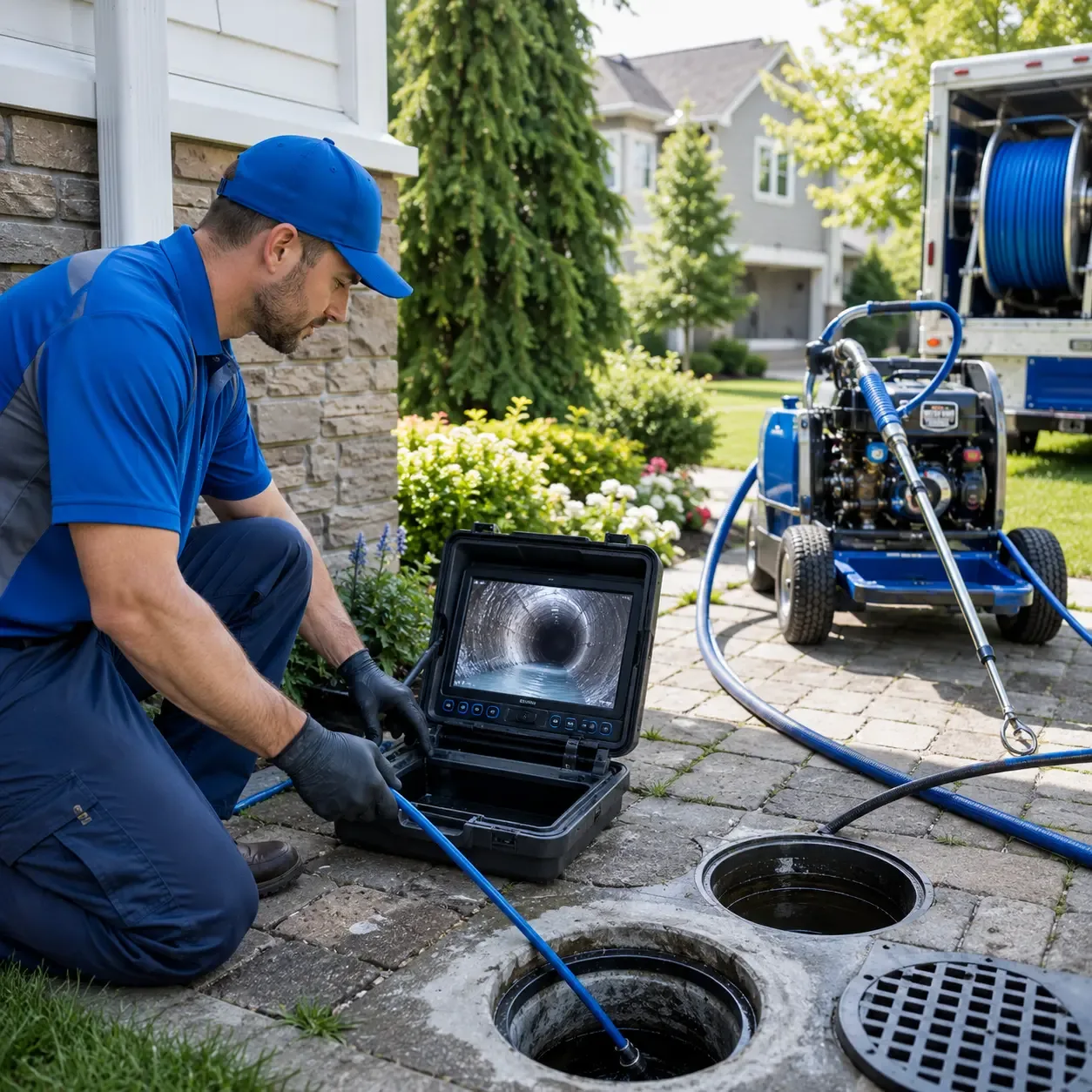 Outdoor drain cleaning professionals serving West Lebanon, IN