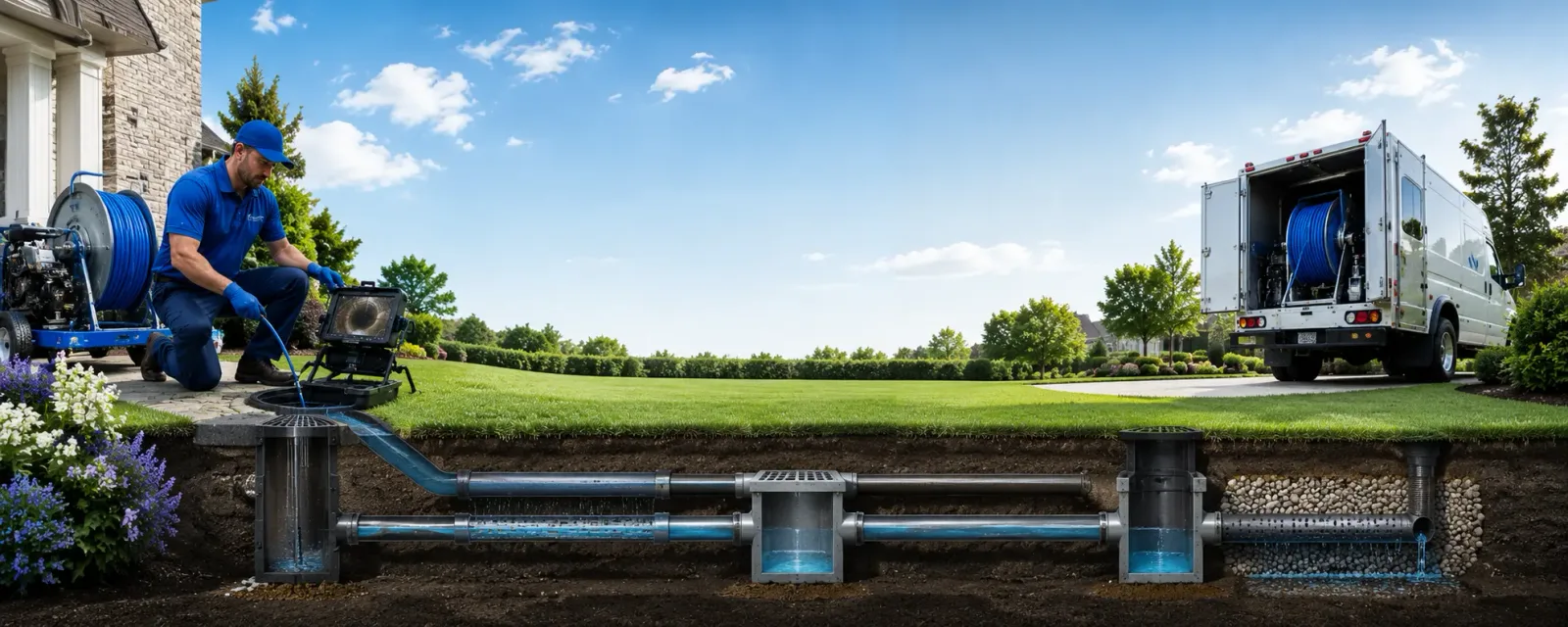 Outdoor drain cleaning information for West Lebanon, IN